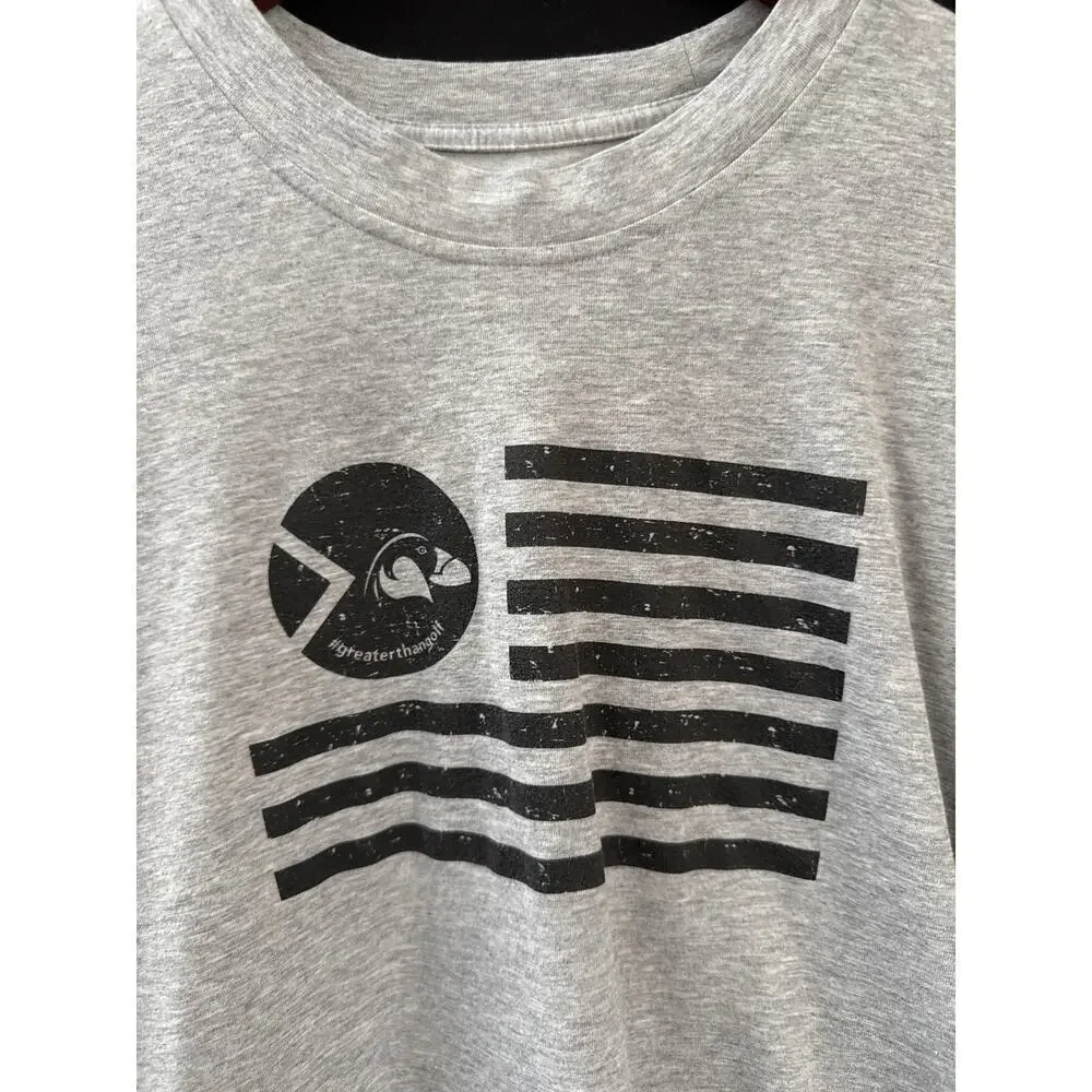 Men’s Light Grey Adidas “Greater than Golf” T-Shirt Sz XL